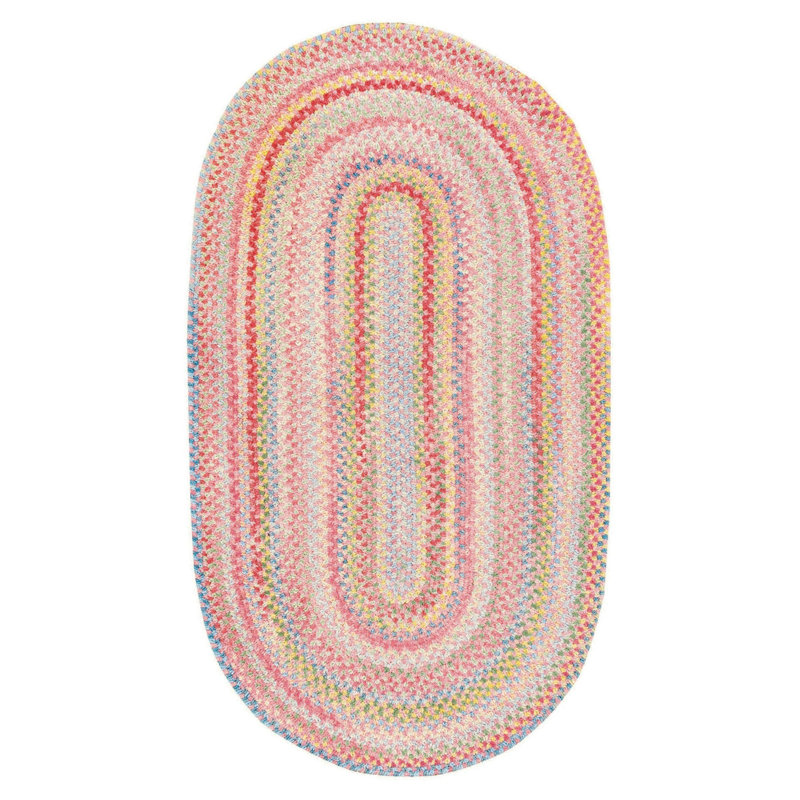 Aaru Cotton Indoor Rug, Oval 5' x 8'
