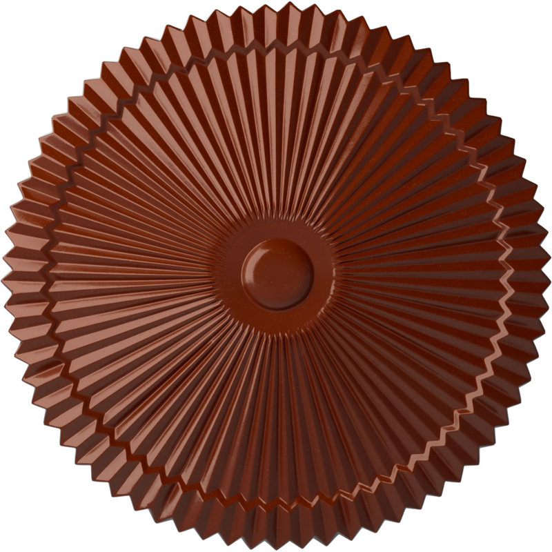 Médaillon de plafond 24 po x P 3 po Shakuras (convient aux auvents de 5 po ou moins), Brique réfractaire
