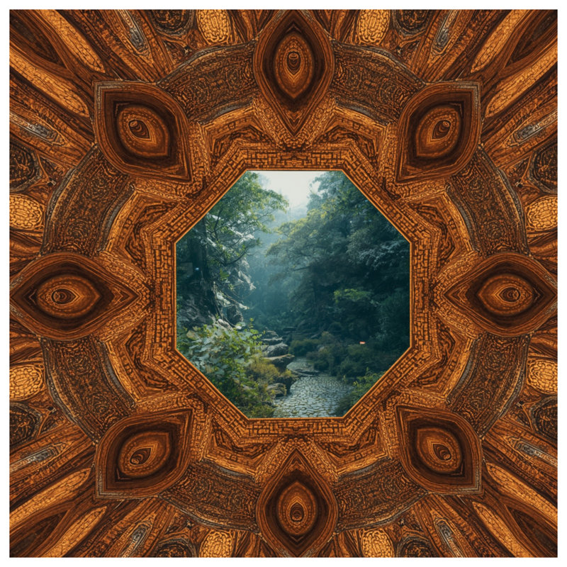 Couvertures octogonales Forest View, L 60 po x H 80 po