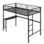 Space-saving Twin Over Full Metal Bunk Bed With Integrated Desk, Modern Design