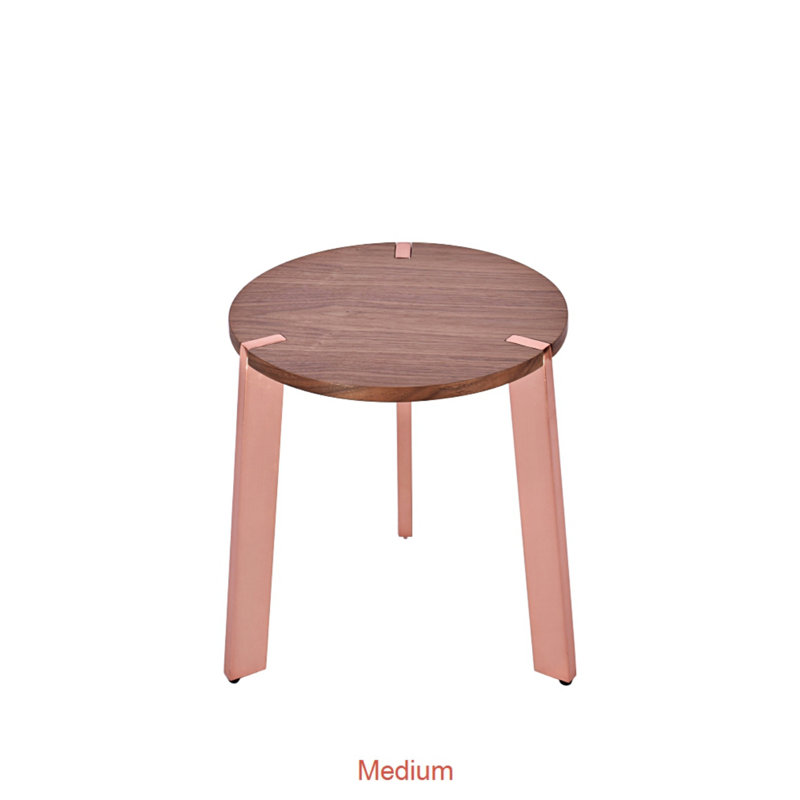 Table d'appoint Notch, H 19,5 po x l 16 po x P 16 po