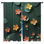 Rideaux de fenêtre en papier fleurs coupées transparentes et obscurcissant - 2 panneaux