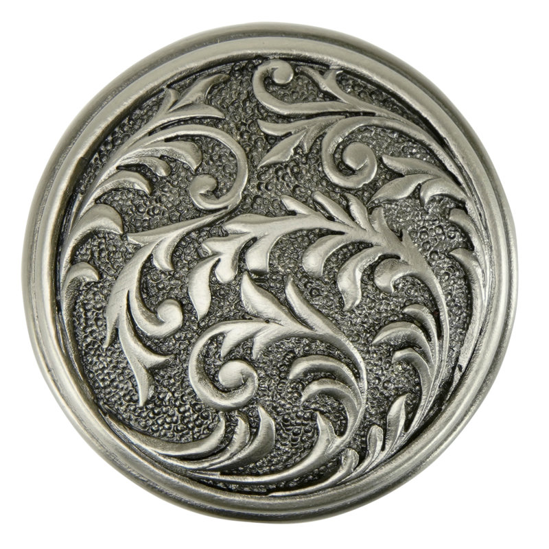 GLENDALE KNOB IN ANTIQUE NICKEL PLATE