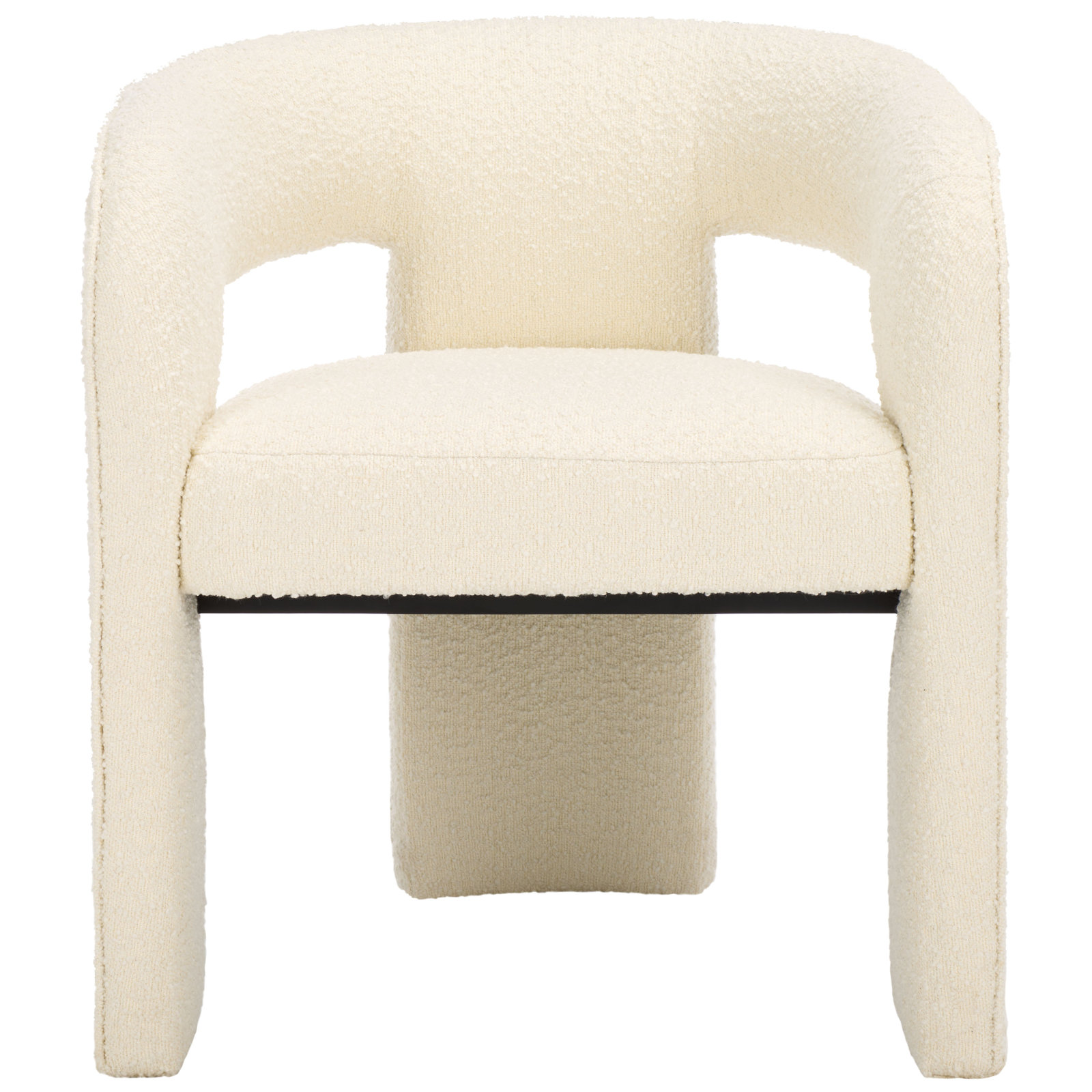 Meline Dining Chair, Ivory Boucle