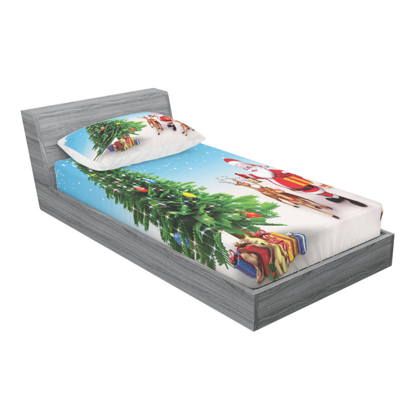 Microfiber Sheet Set, Twin Sheet Set with Fitted Sheet