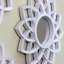 Matte Arched Floral Mirrors Wall Decor 10"-1110140541-1194805306