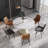 Modern Round White Pedestal Dining Table-484872850-484872849