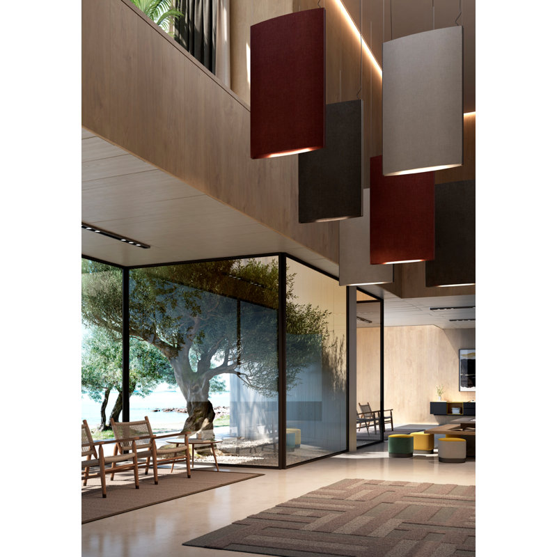 Noren 1 - Light LED Pendant, Terracotta/Black