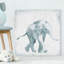 «Baby Elephant Strut», reproduction sur toile tendue-653470506