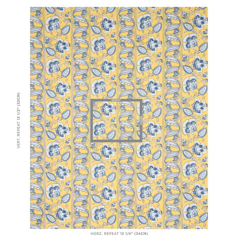 Tissu Marielle, Jaune / Delft
