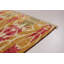Tapis unique jaune / rose en laine noué à la main style Mogul des années 2010 4 pi x 6 pi 3 po Kao