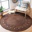 Tapis en jute tissé à la main Dietz-135586447