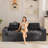 Boneless 3 Seater Chenille Boneless Couch Comfy Sofa-212019301