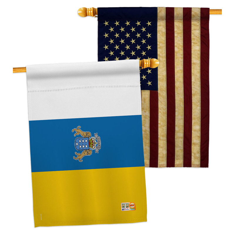 Double Sided 40'' H x 28'' W Polyester House Flag
