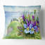 Coussin de fleurs florales violettes de printemps-30731249-30731252