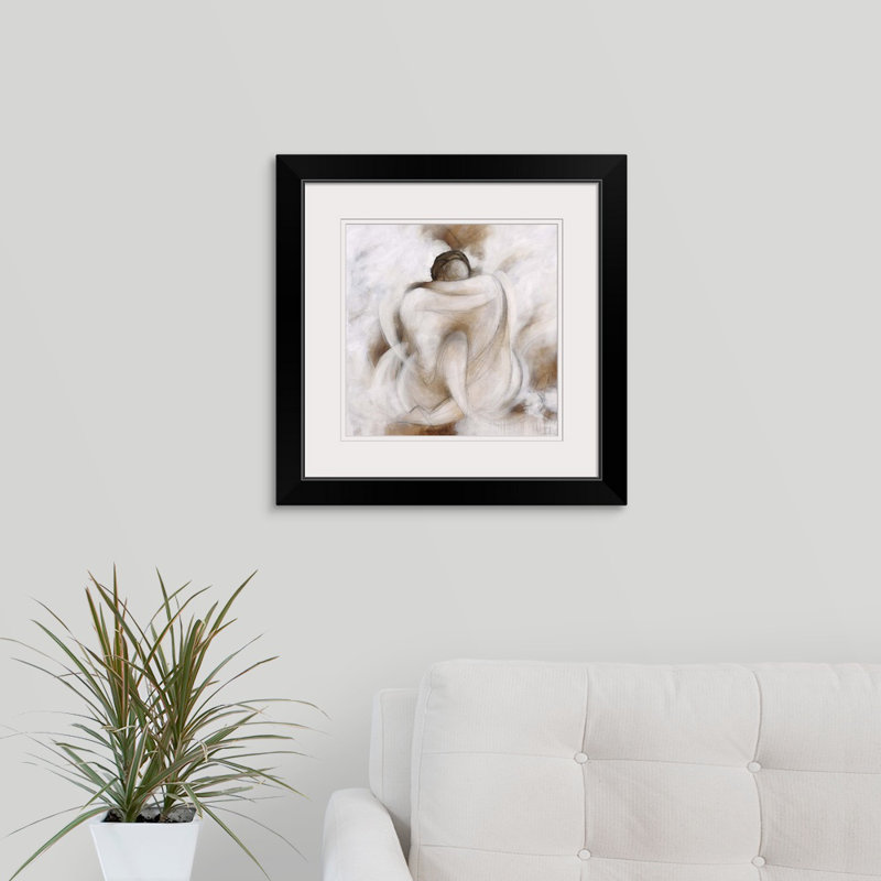 «Mallon Love Embraces» par Rikki Drotar - impression, Impression encadrée, H 28 po x l 28 po, Noir