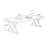 Cherry Solid Wood + Steel Rectangular Coffee Table-2101801900