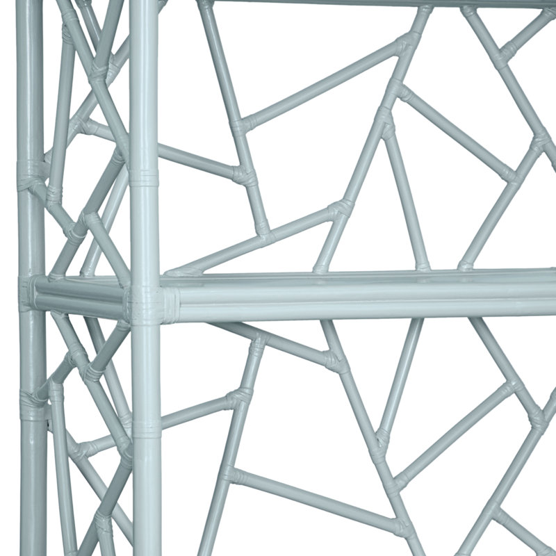 Tiffany 72"H x 36"W Etagere Bookcase, Light Blue