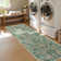 Insect and Plant Vertical Striped Textured Washable Area Rug - Nature-Inspired Carpet for Living Room, Bedroom, or Office