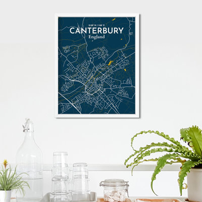 Canterbury City Map, impression