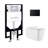 Concorde Wall-Hung Toilet Bundle 0.8/1.6 GPF Dual Flush With Flush Plate-108927936