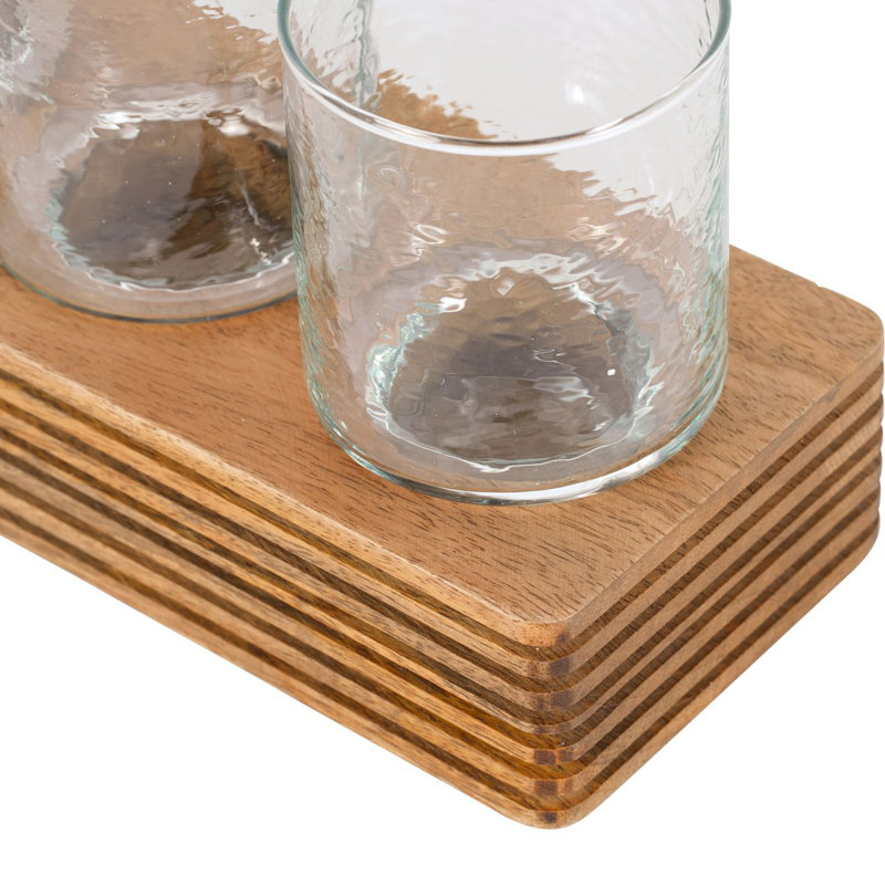 Felton Wood Tabletop Votive Holder