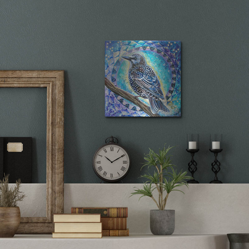  «Starling» par Verena, art mural en métal sauvage, H 12 po x l 12 po