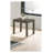 Dark Gray Rubberwood & MDF 3-Piece Coffee Table Set with Rectangular Coffee Table and Two End Tables