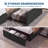 Twin Size Platform Bed Frame with 3 Storage Drawers Dark Gray