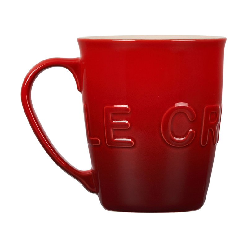 Le Creuset 20Oz. Stoneware XL Logo Mug, Cerise
