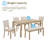 6 Piece Dining Table Set With Bench
