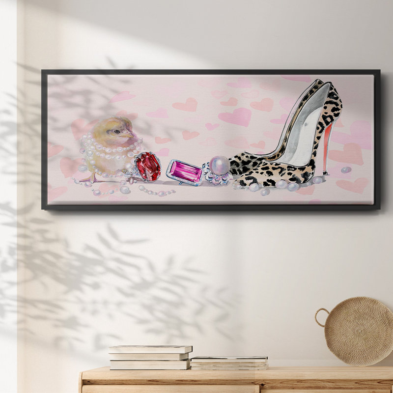 Cute Couture Collection D- Framed Canvas