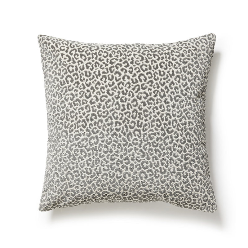 Wild Glamour Lumbar Pillow Cover & Insert, Smoke, 22"H x 22"W, Square