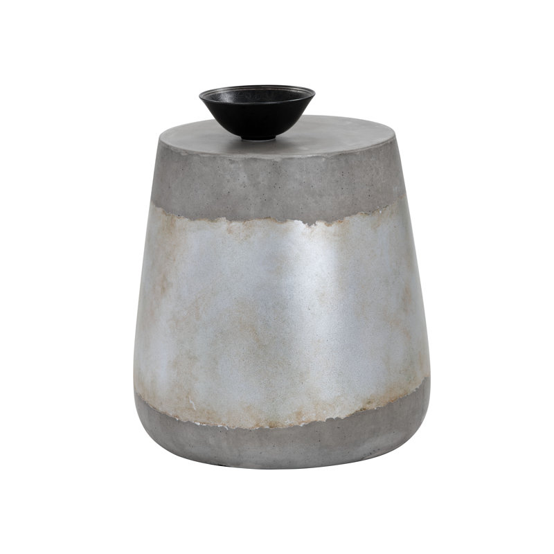 Millwright End Table, Silver