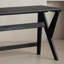 Bureau stable en bois de frêne noir carbonisé-740106404-740106405