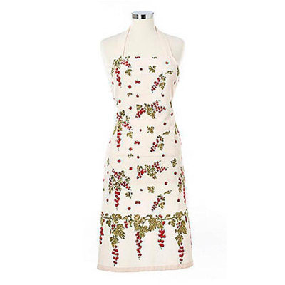 Floral Cotton Bib Apron