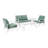 Mosier 4 - Person Patio Conversation Set with Cushions-1892067032-1929491824