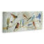 Oiseaux au repos, branches d'arbres d'automne, bleu, rouge, brun, estampe numérique encadrée, art texturé par Carol Robinson-105255820-105255817