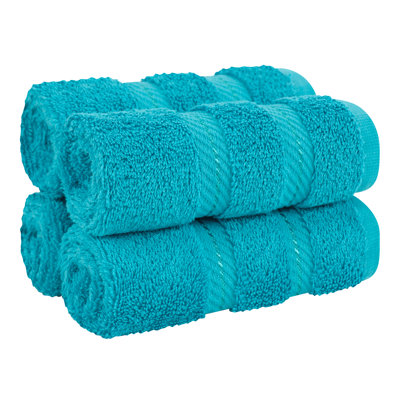Darcelle 100% Cotton 4-Piece Turkish Washcloth Set