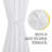NICETOWN Linen Door Curtains, Dual Rod Pocket Semi Sheer Sidelight French Door Curtains for Kitchen Glass with Tieback for Privacy Protection, 1 Panel-1857717205-1857717209