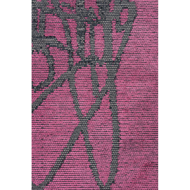 Rapture Pink/Gray Luxury Area Rug, Rectangle 7'10" x 9'10"