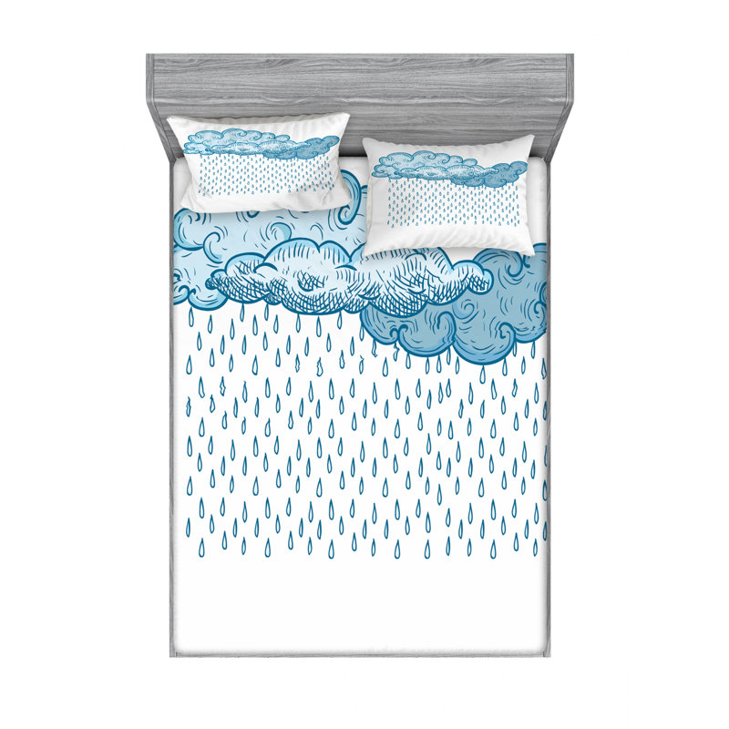 Microfiber Sheet Set, Full Sheet Set with Fitted Sheet