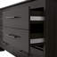 Commode 6 tiroirs Wenge, ensemble de 2