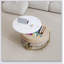 Table basse moderne à plateau relevable avec rangement et 3 repose-pieds, parfaite pour les espaces de vie élégants et fonctionnels-708737748