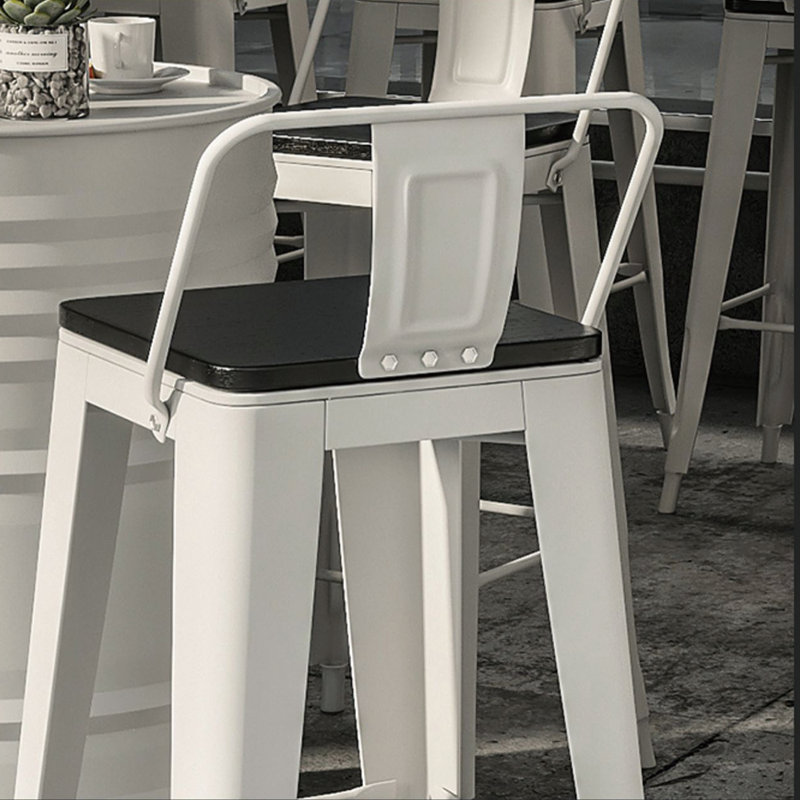 Lolani Iron Top Pedestal Base Dining Set, 4 Piece Dining Set