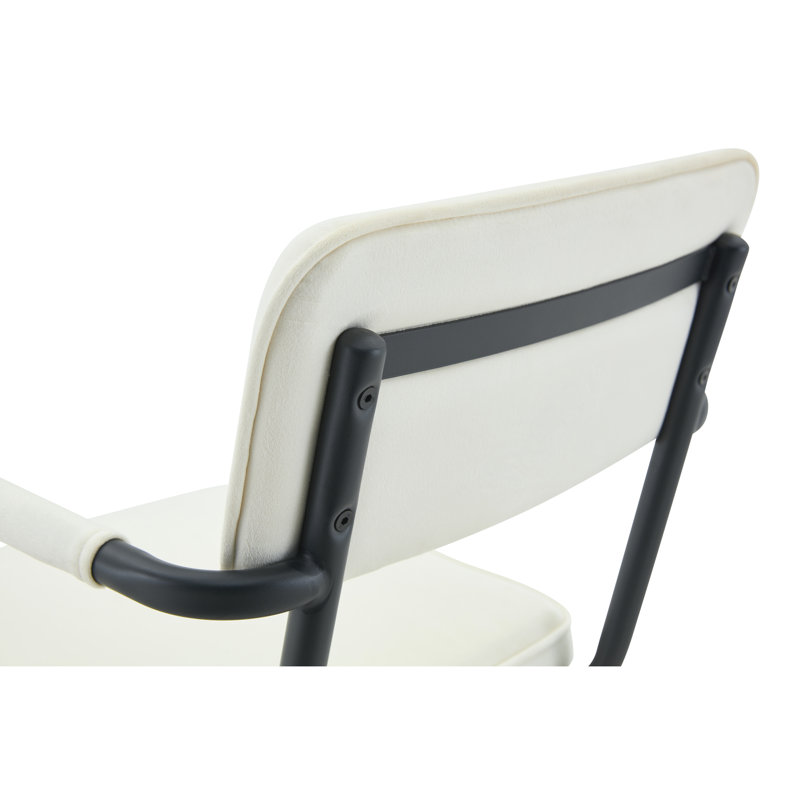 Ensemble de 2 chaises de salle à manger suspendues en cuir de première qualité et métal moderne pour cuisine