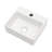White Ceramic Wall Mount Bathroom Sink, 13.6l X 11.6w 4.8h, Single Faucet Hole, Stain , Easy To Clean, Modern Decor, Comes With Installation Kit Mounted Maintenance, Fits 1 - 3/4" Center Drain Decor
