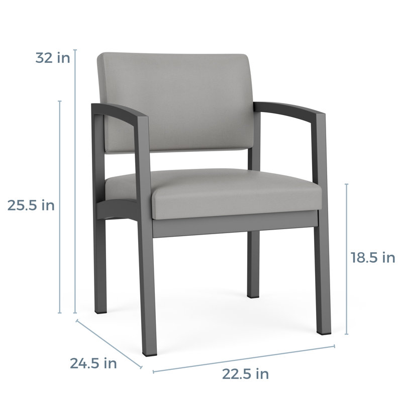 Chaise en acier Lenox, Noir, noir, noir, noir, Noir Patriot Plus - nettoyez le vinyle avec un lin