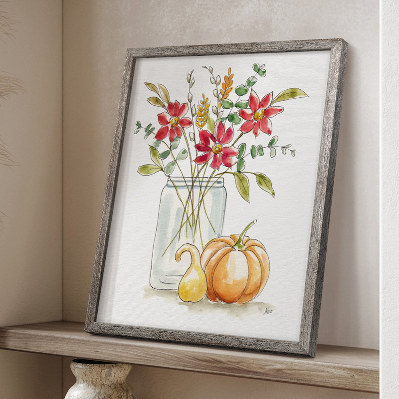 «Simple Harvest I», reproduction encadrée - bois massif 47025, H 11 po x l 9 po