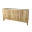 Armoire de rangement rétro à 4 portes, buffet de salle à manger sculpté à motif dispersé, grand buffet avec tablettes réglables, armoire de salon multifonctionnelle